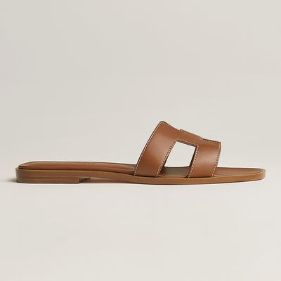 HERMES ORAAN LADIES SANDALS TAN
