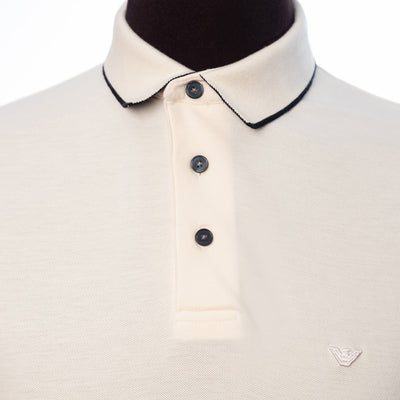 Piqué Polo Shirt With Piped Side