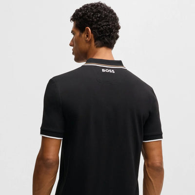 Cotton-Blend Polo Shirt With Contrast Logos