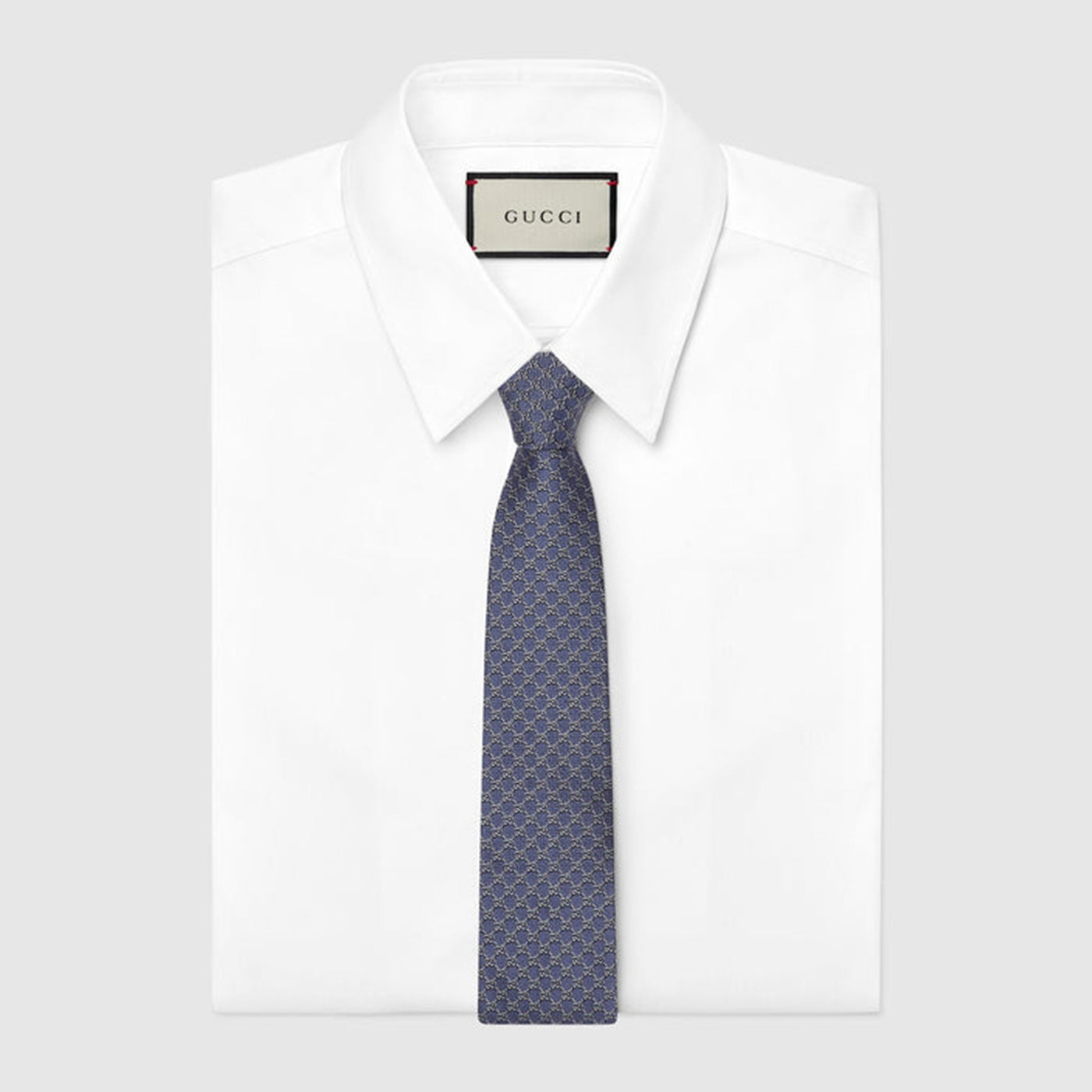 816002 4E009 4568 BLUE GUCCI MEN TIE
