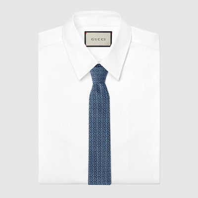 815997 4E009 4269 BLUE GUCCI MEN TIE