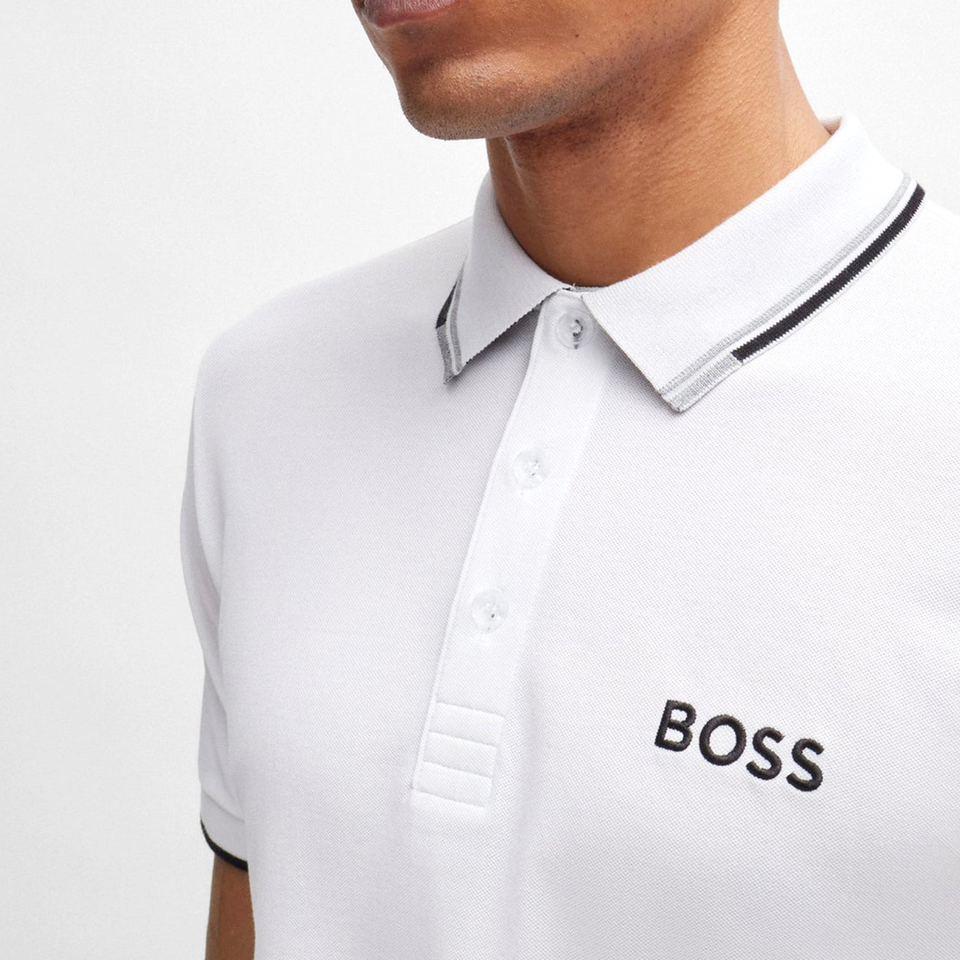 Cotton-Blend Polo Shirt With Contrast Logos