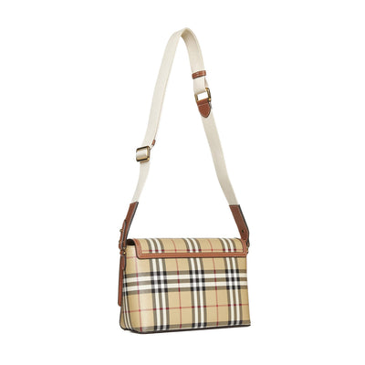 Burberry Embroidered Fabric Note Crossbody Bag