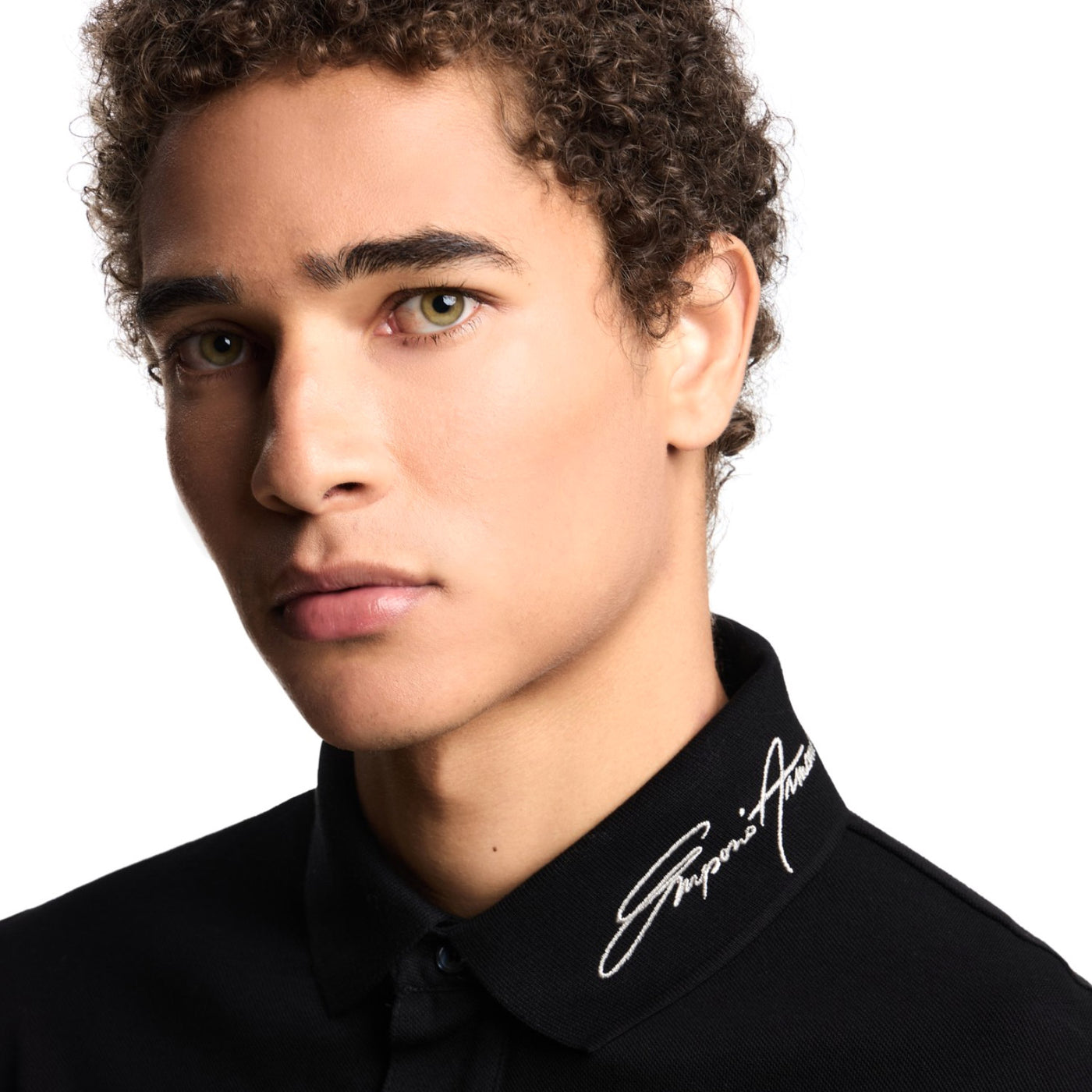 Piqué Polo Shirt With Signature Logo Embroidery On The Collar