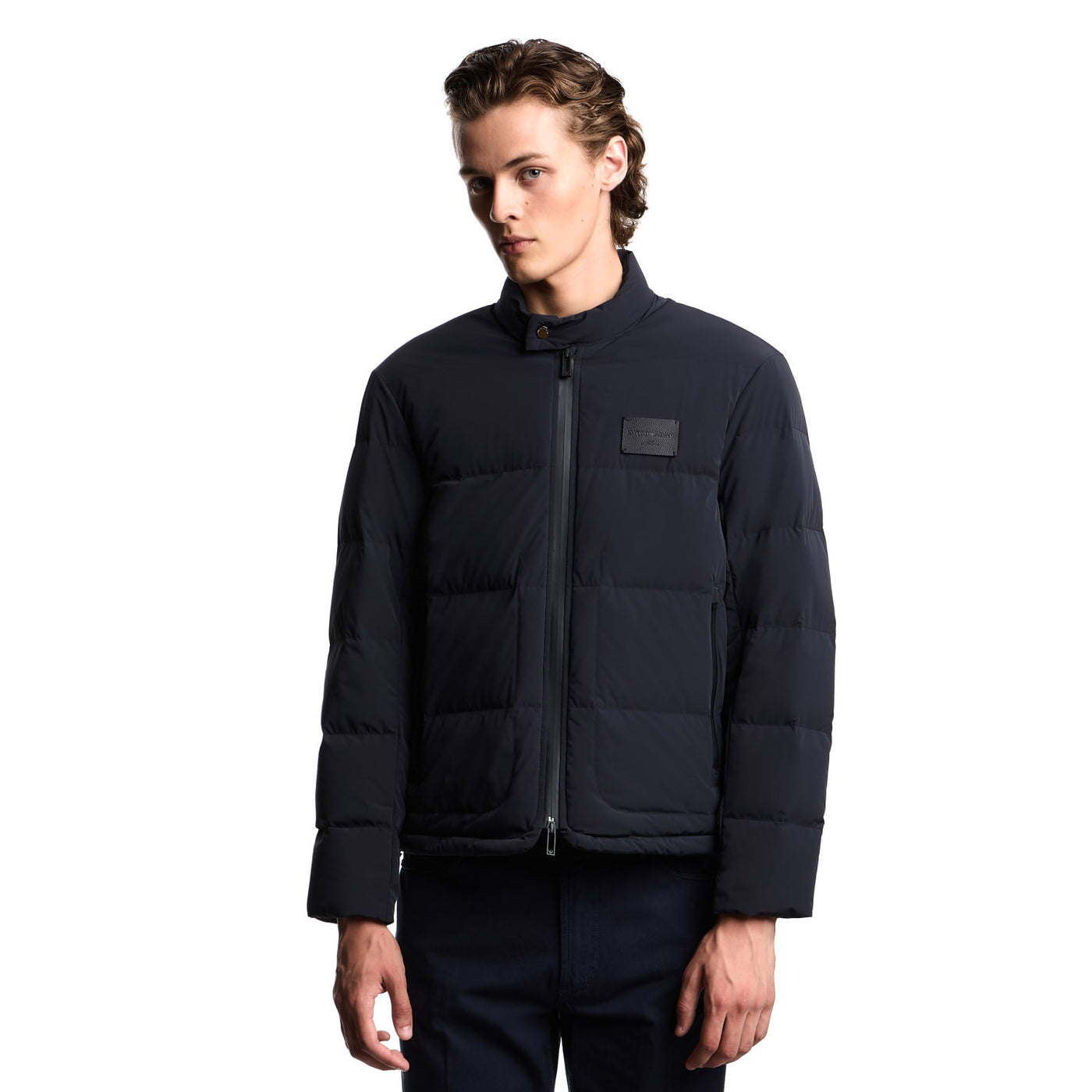 Quilted Spandex Nylon Down Jacket