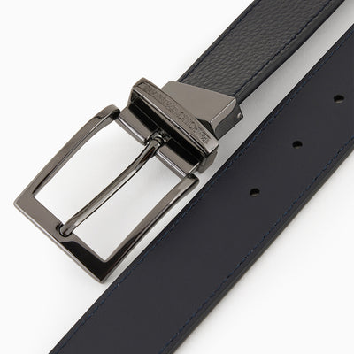 Palmellato-Leather Printed Reversible Belt