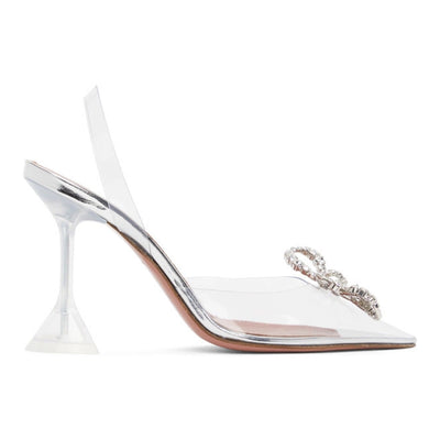 ROSIE GLASS SLING TRSPR AMINA MUADDI TRANSPAIRENT WOMEN SANDAL