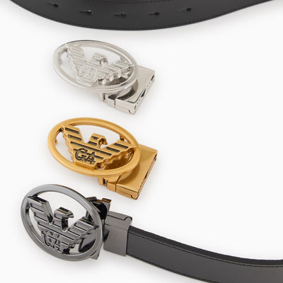 Gift Box With Reversible Leather Belt And Interchangeable Buckles