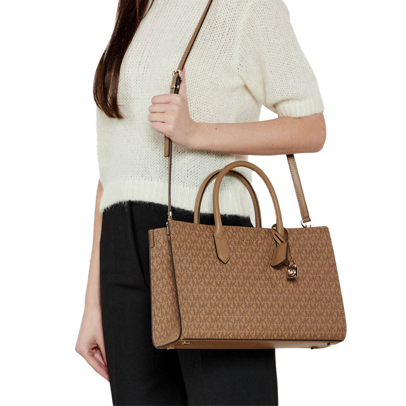 Scarlett Medium Signature Logo Satchel