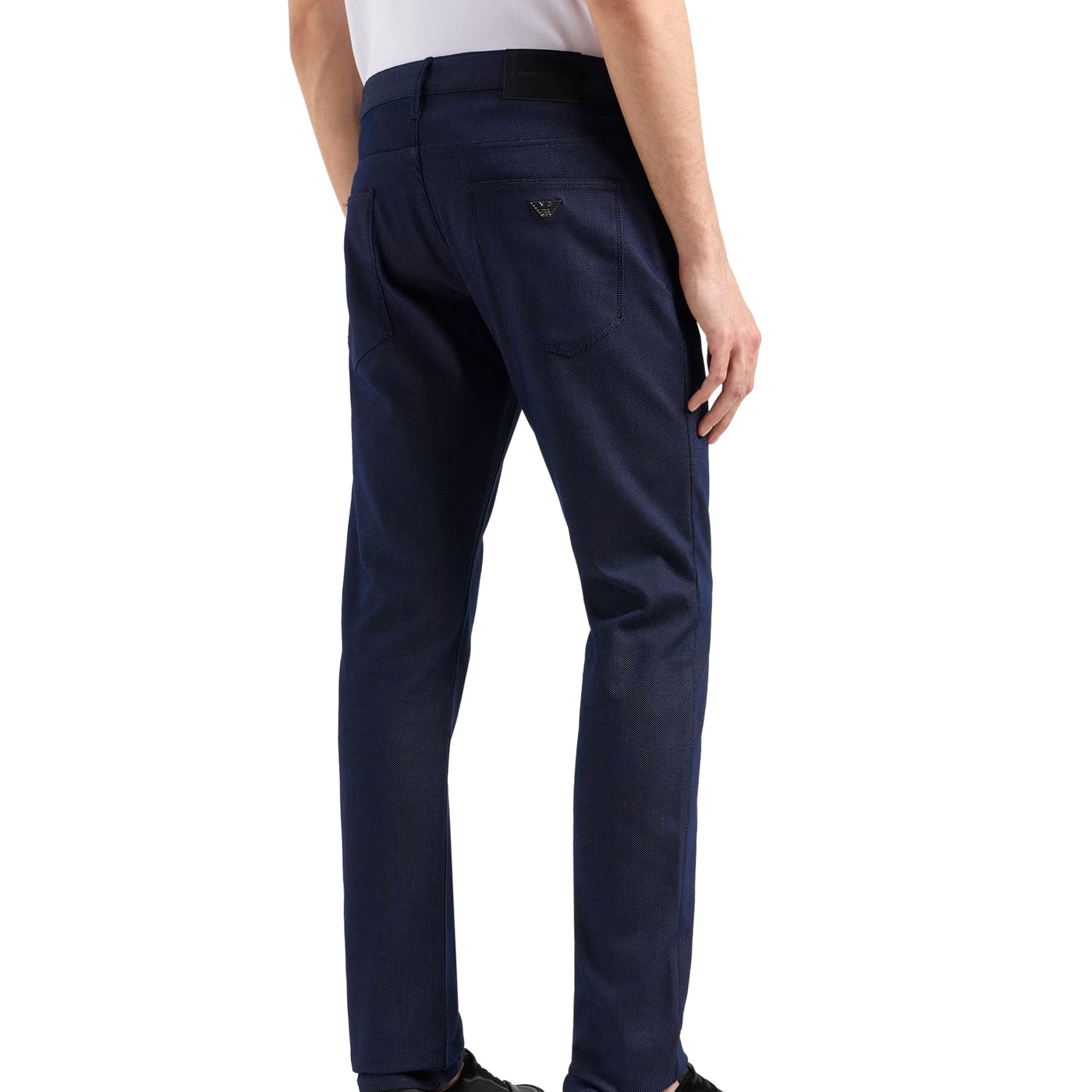 J06 Slim-Fit, Cotton-Blend Trousers With Micro-Armure Polka Dots