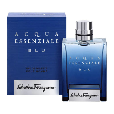 FERRAGAMO ACQUA ESSENZIALE BLUE MEN EDT100 ML NEW