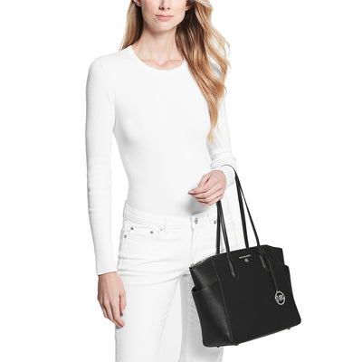 Marilyn Medium Saffiano Leather Tote Bag