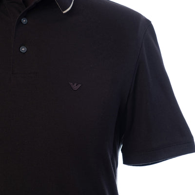 Piqué Polo Shirt With Piped Cuff