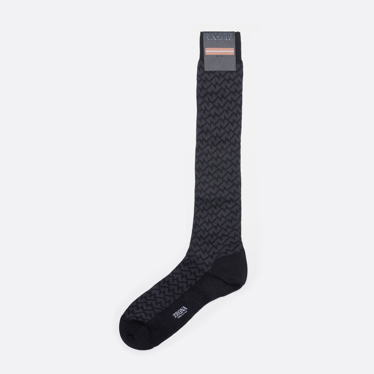 N5V105760 001 BLACK ZEGNA MEN SOCKS