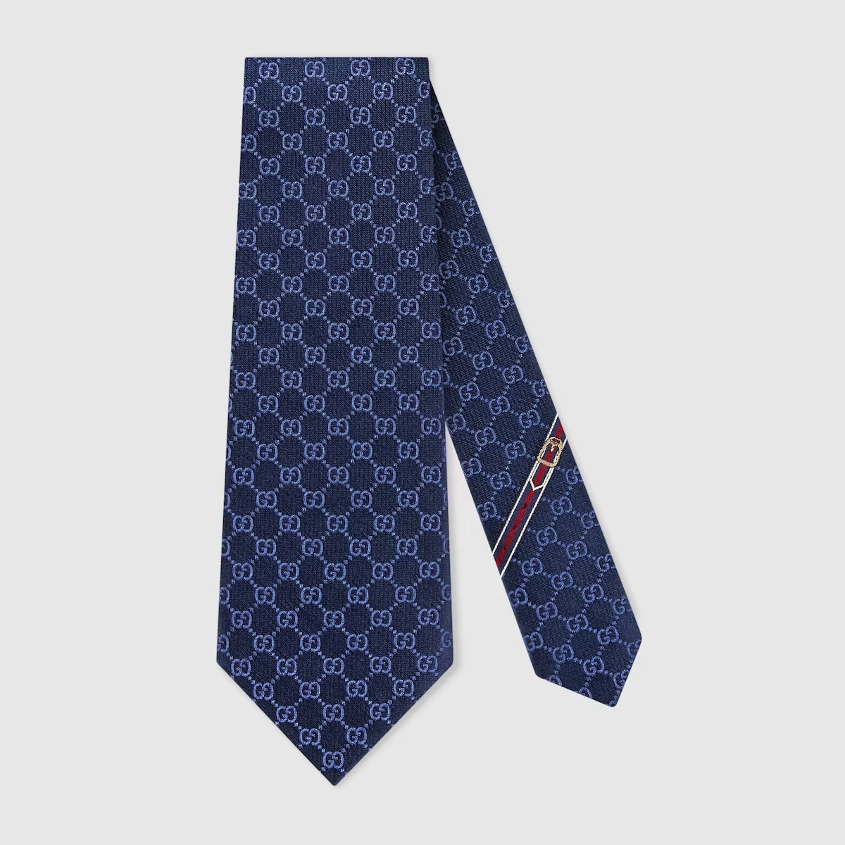 NAVY GUCCI MEN NECK TIE