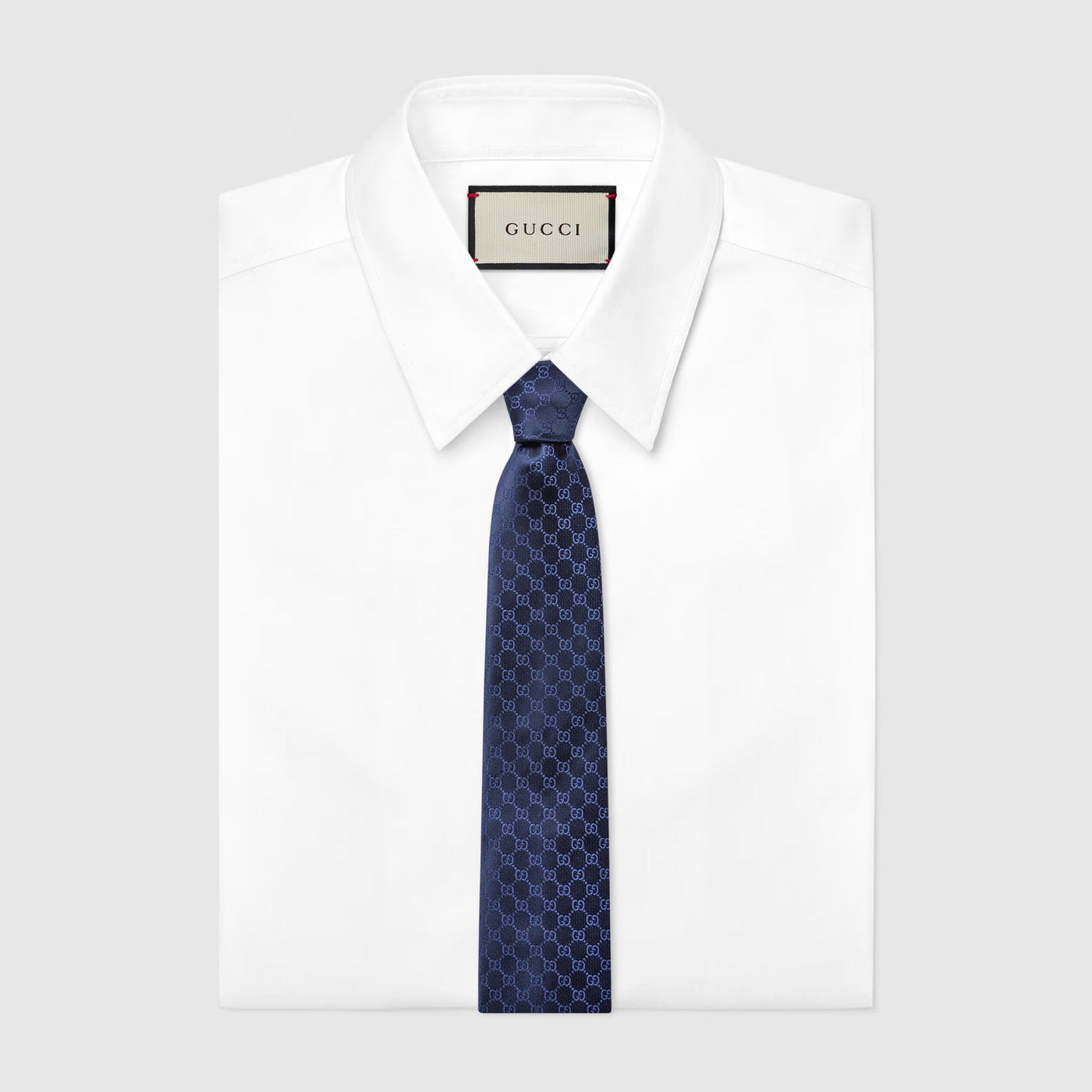 NAVY GUCCI MEN NECK TIE