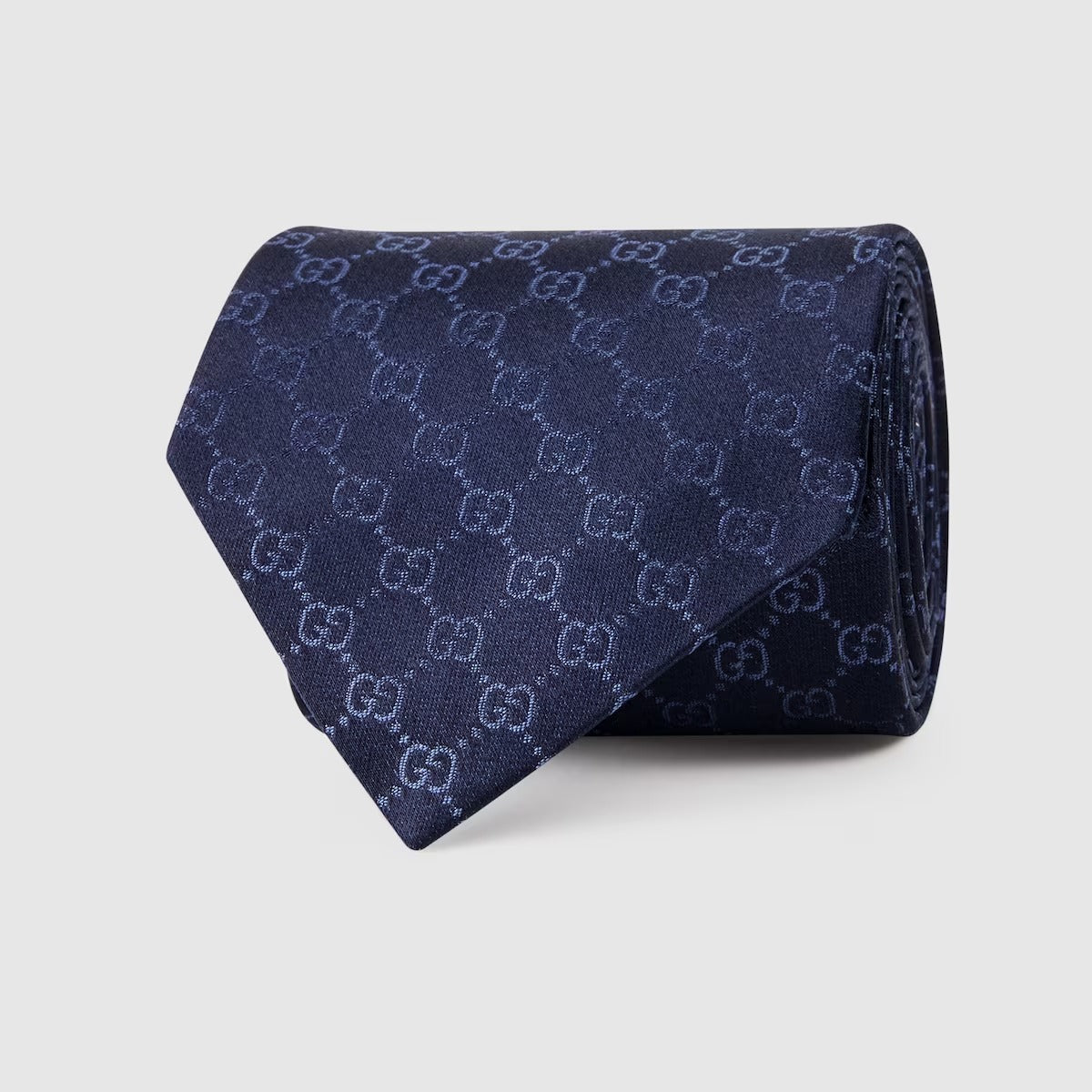 NAVY GUCCI MEN NECK TIE