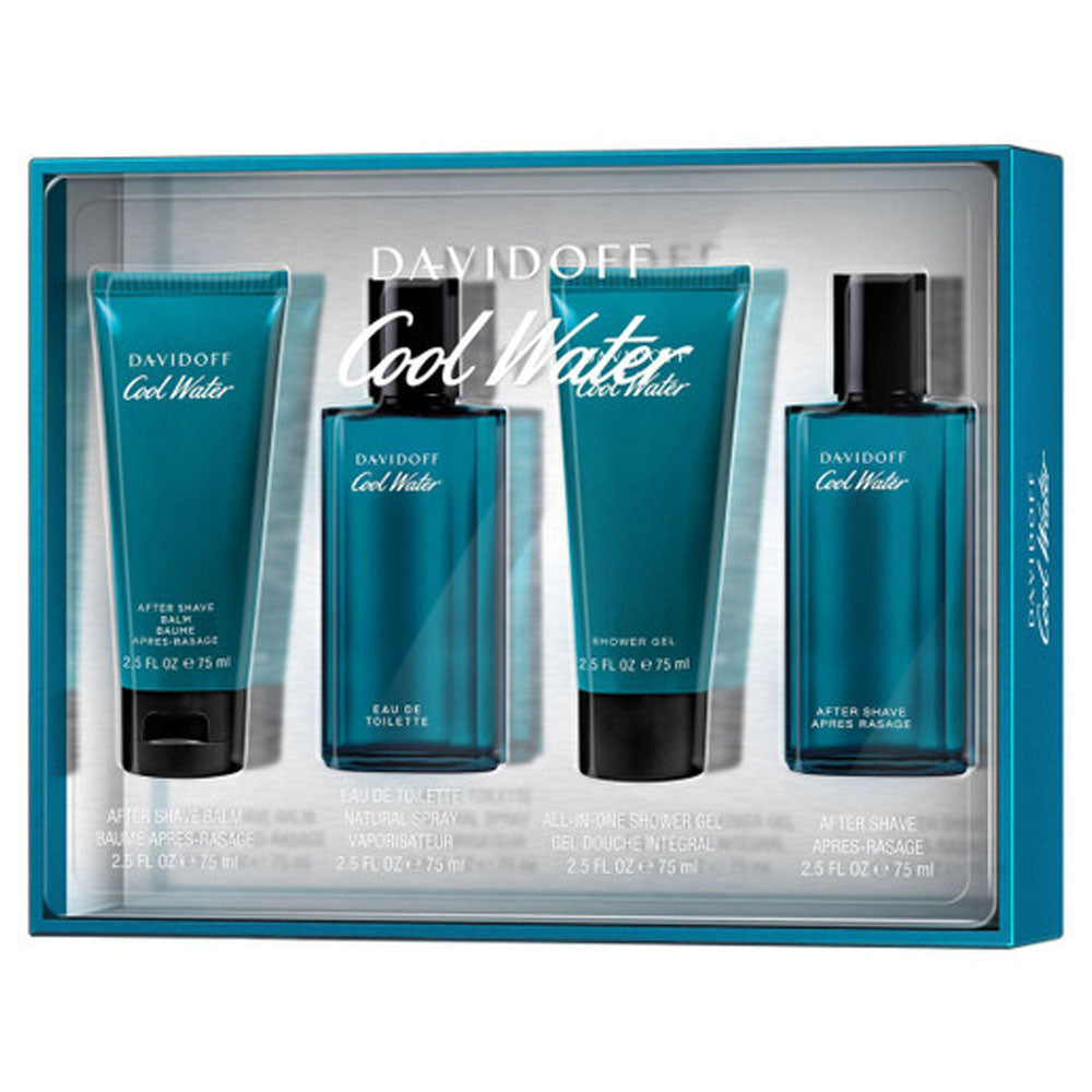 COOL WATER MEN 4S SET (EDT 75ML+A/S 75ML+S/G 75ML+ASB 75ML)