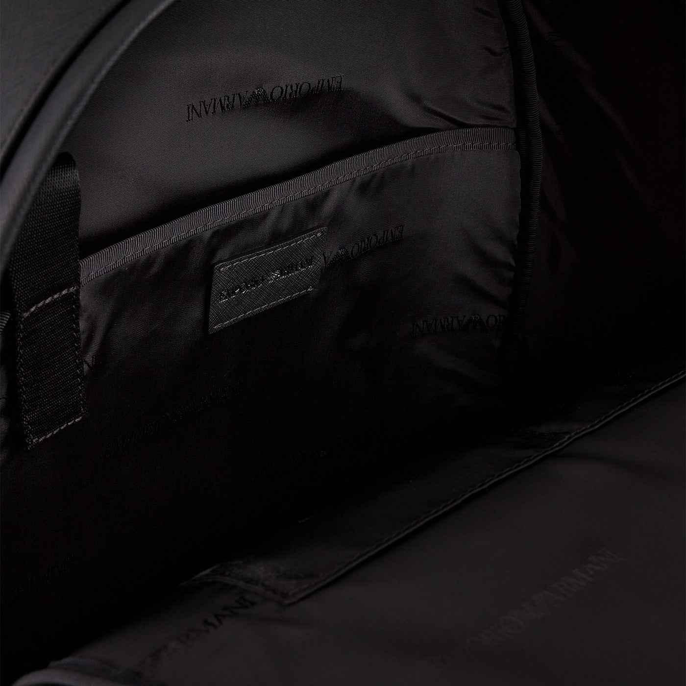 Asv Regenerated Saffiano Leather Round Backpack With Eagle Plate