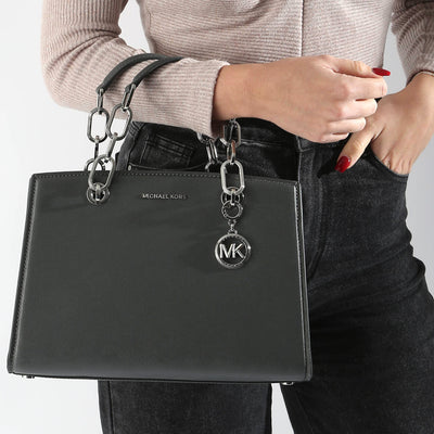 Medium Cynthia Logo Lettering Tote Bag