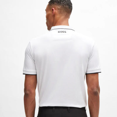 Cotton-Blend Polo Shirt With Contrast Logos