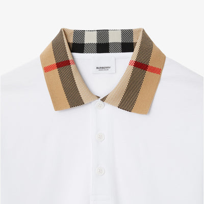 Vintage Check Print-Detail Polo Shirt