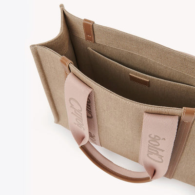Woody Tote Bag In Linen