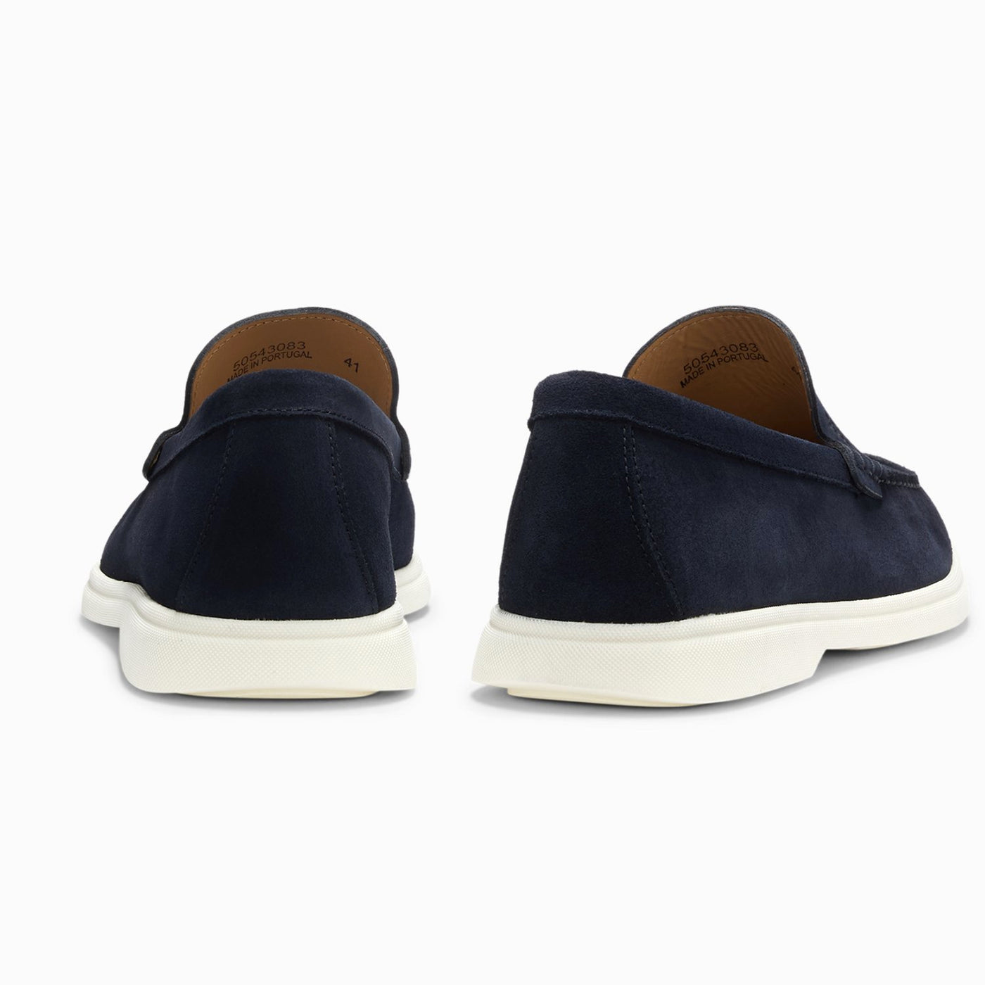 Suede Loafers With Contrast Outsole