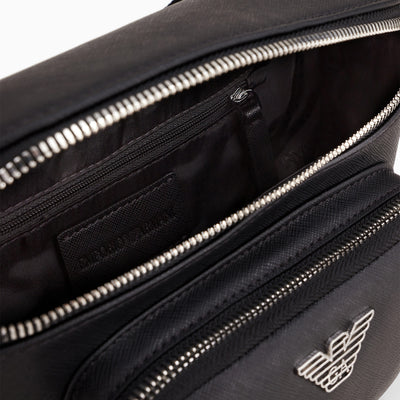 Asv Regenerated Saffiano Leather Belt Bag With Eagle Plate