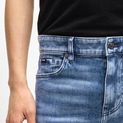 Delaware Slim-Fit Jeans In Blue Stretch Denim
