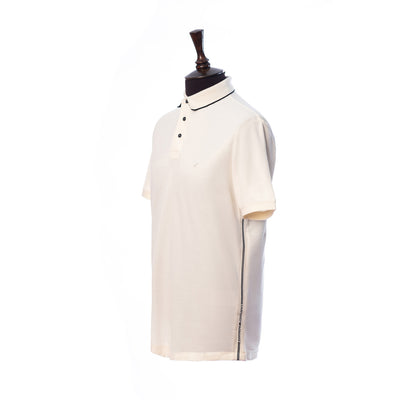 Piqué Polo Shirt With Piped Side