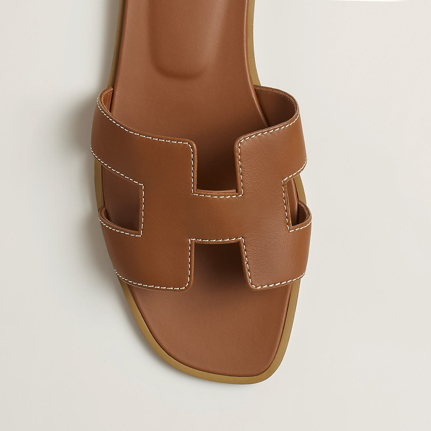 HERMES ORAAN LADIES SANDALS TAN