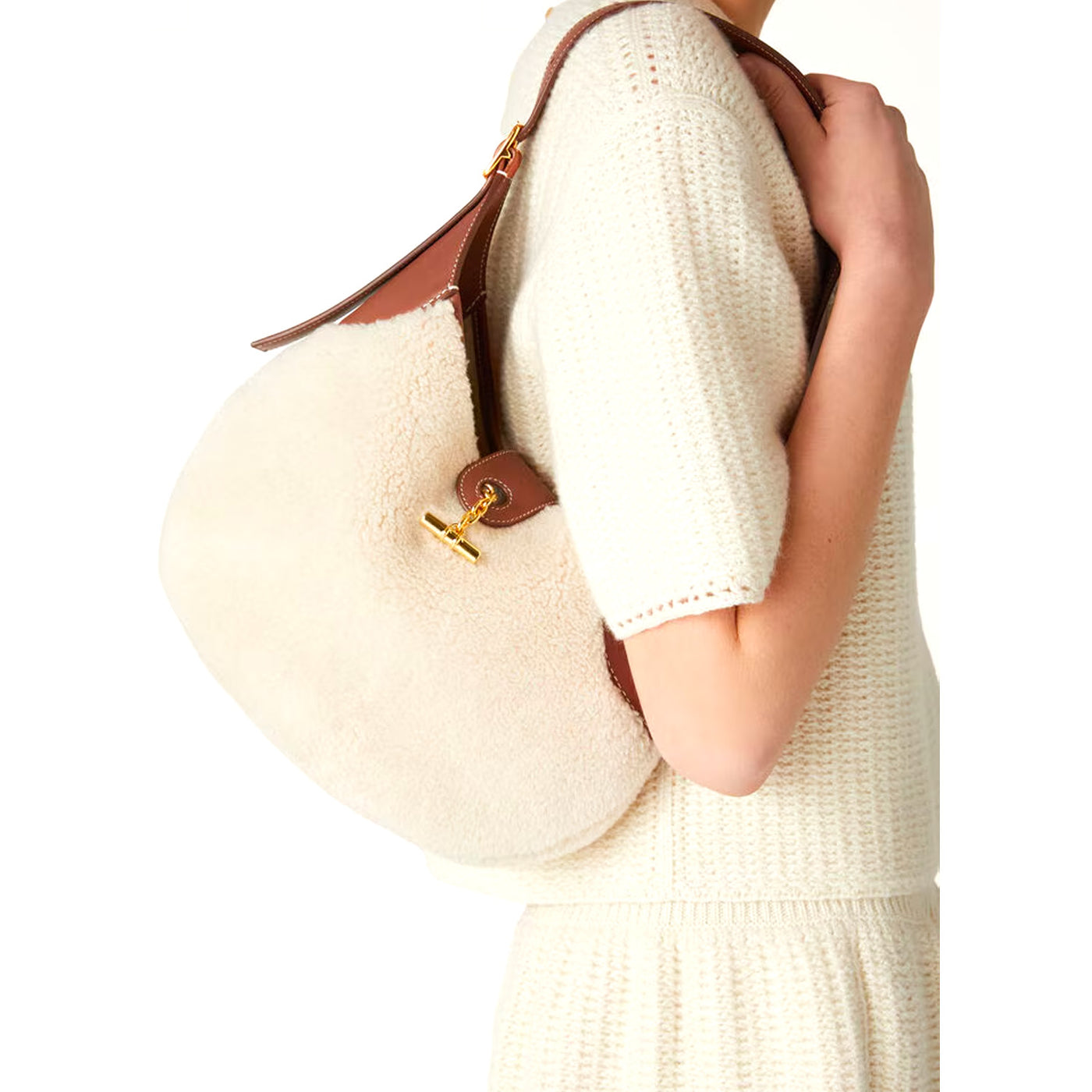 Loro Piana Medium Bobbin Bag  Cashfur