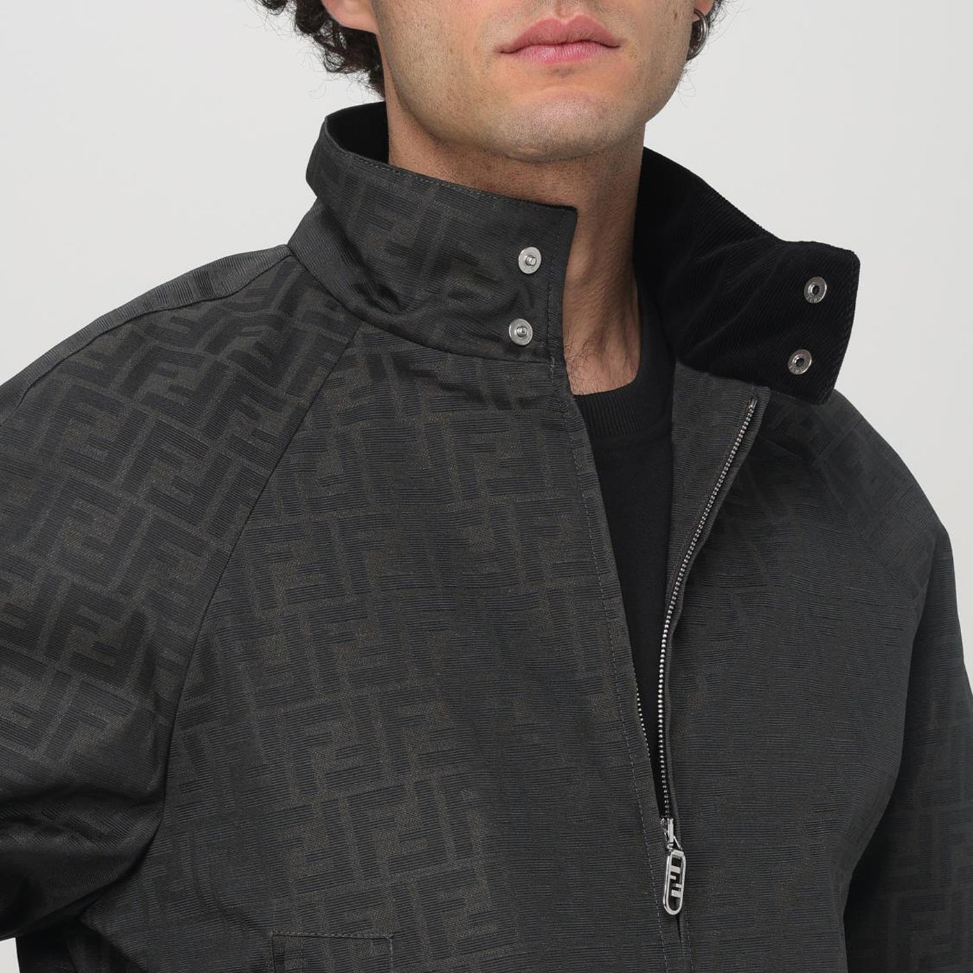 Fendi Fendi Men Embroidered Polyester Blend Bomber Jacket