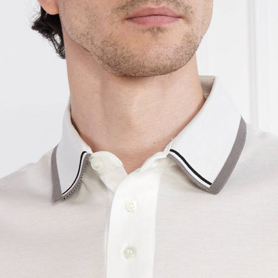 Mercerised Piqué Polo-Blue