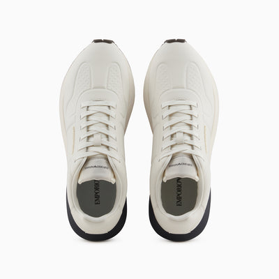 Leather Sneakers With Thermoformed Details