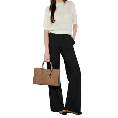 Scarlett Medium Signature Logo Satchel