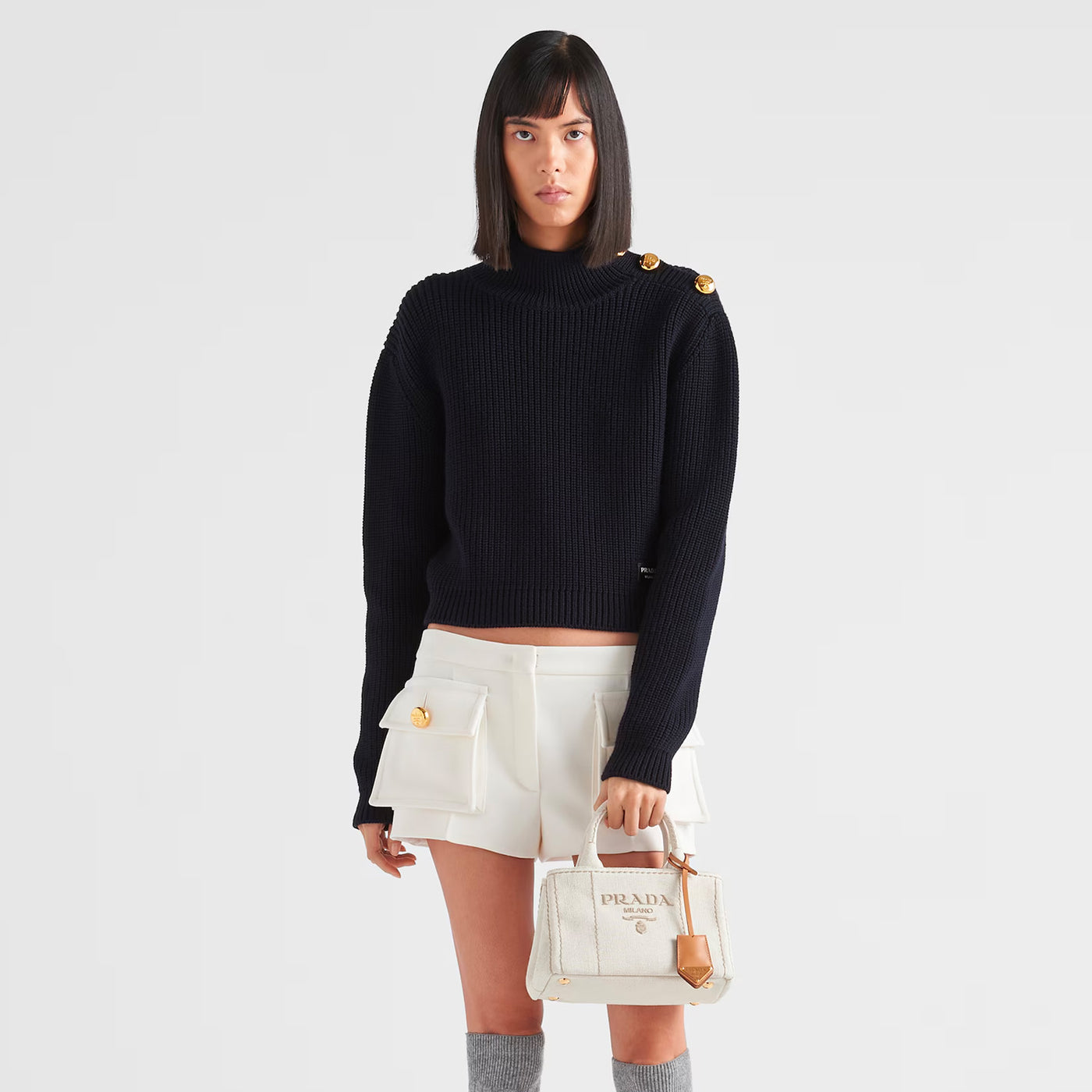 Mini Linen Blend Handbag