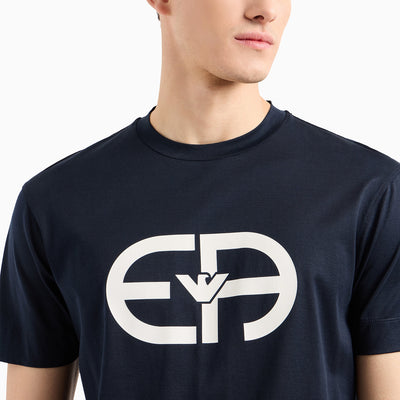 Jersey-Lyocell Blend T-Shirt With Asv Logo Embroidery