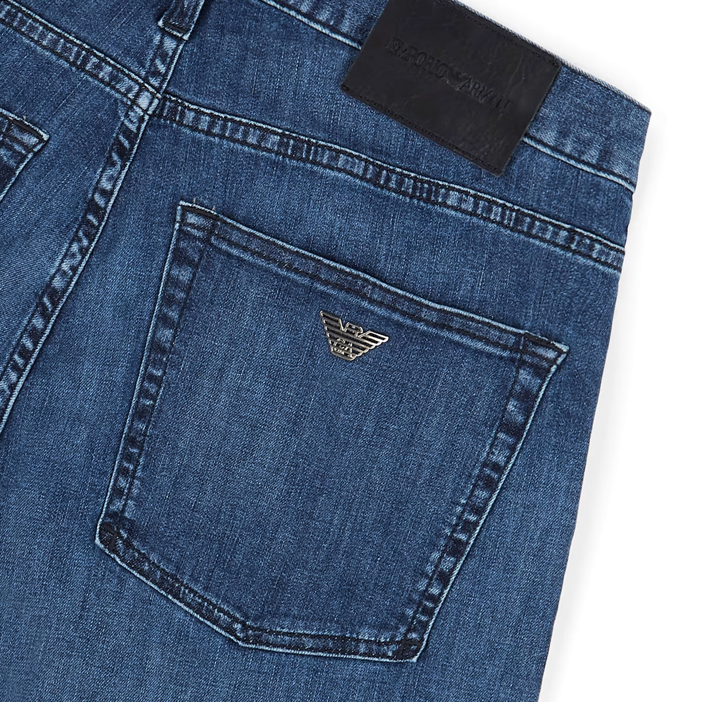 J45 Regular-Fit, Worn-Wash 8 Oz Denim Jeans