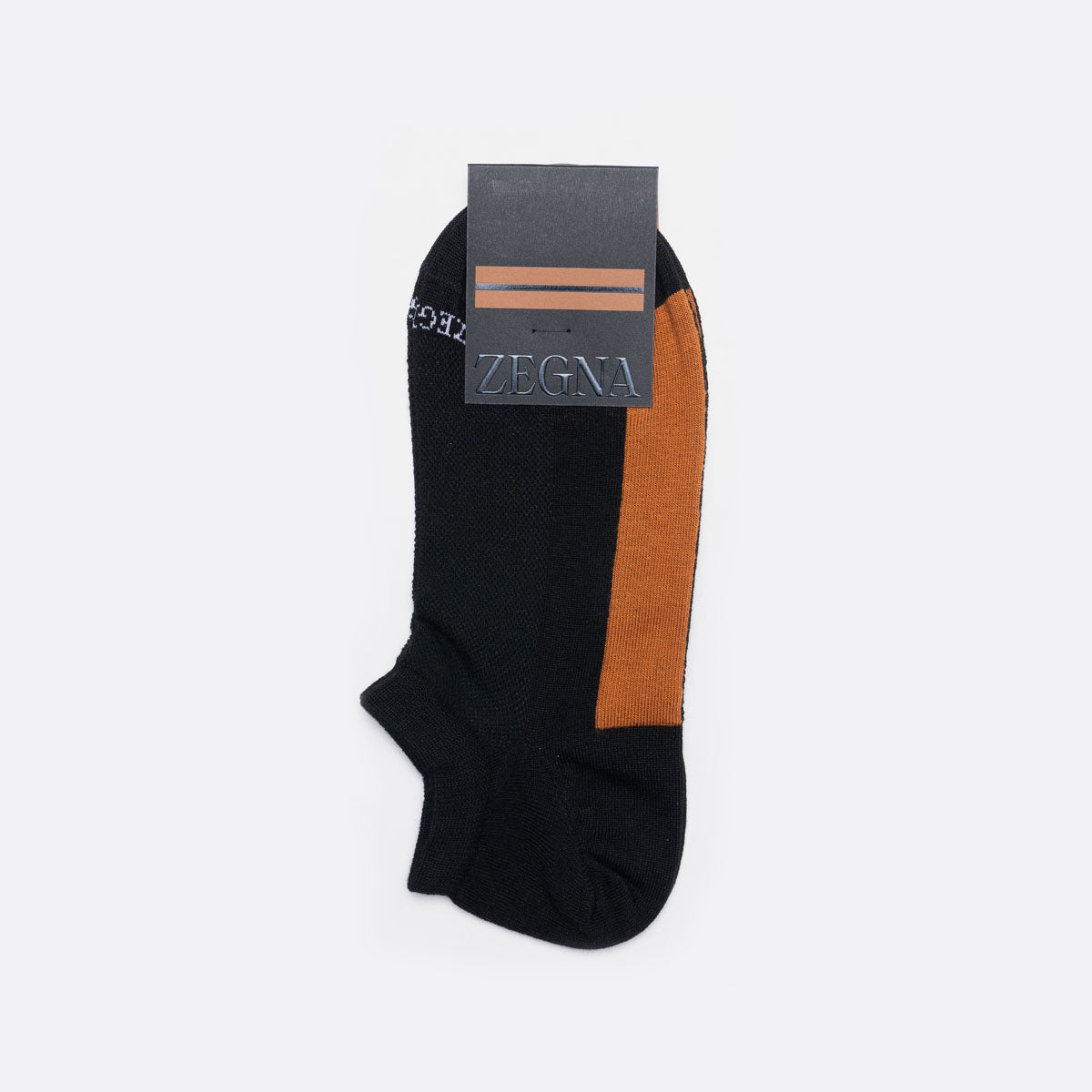 N5V025900 001 BLACK ZEGNA MEN SOCKS