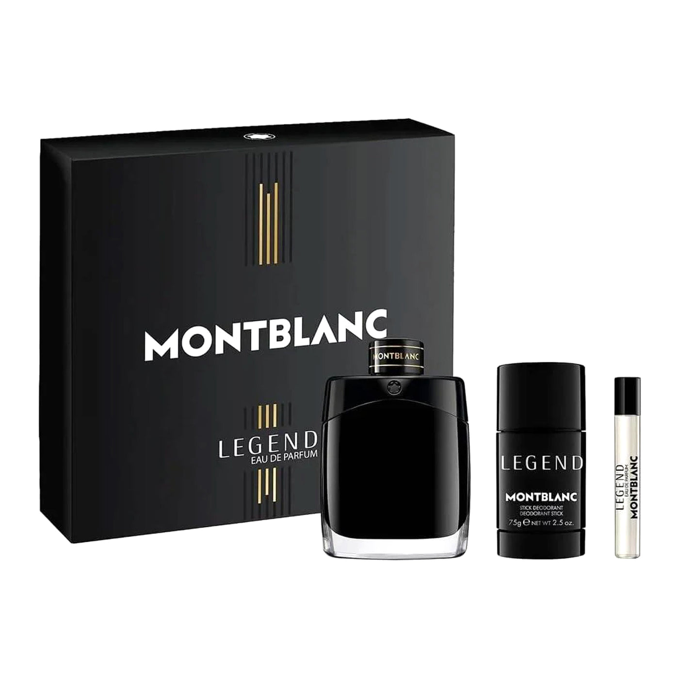MONT BLANC LEGEND MEN 3S SET(EDP 100ML+75ML STICK+MINI)