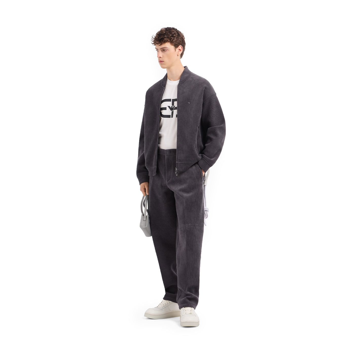 Lyocell-Blend Jersey T-Shirt With Oversized Ea Logo