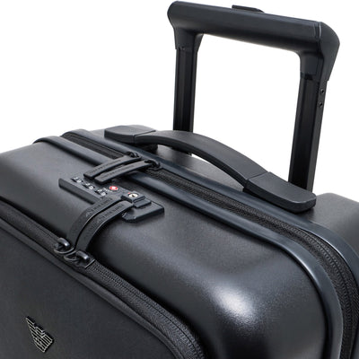 Abs Carry-On Case With Saffiano Detail And Eagle Plate