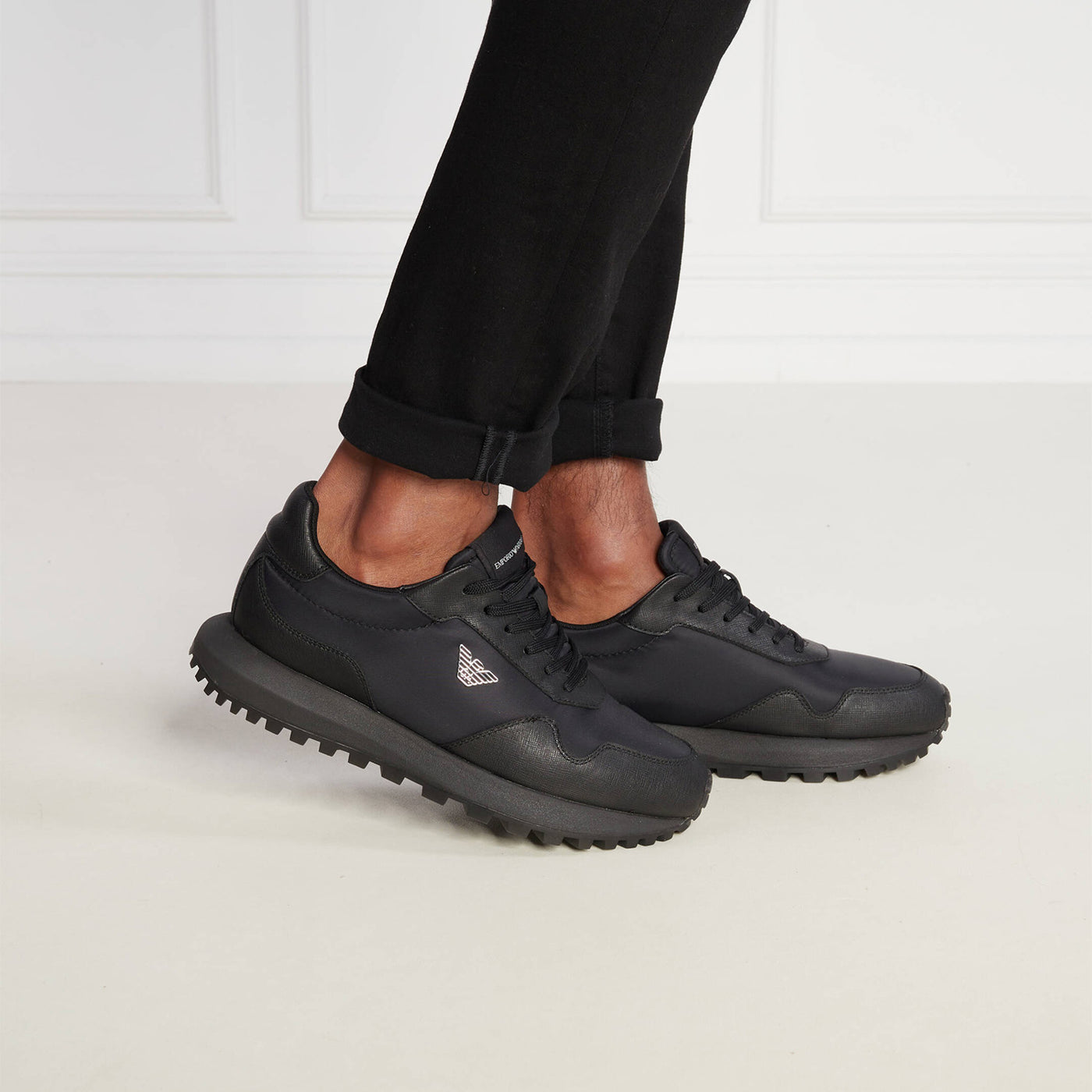 Asv Recycled Nylon Sneakers With Regenerated Saffiano Details