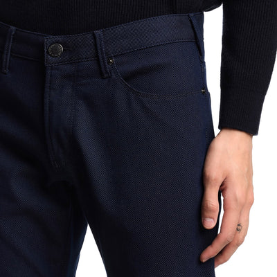 J06 Slim-Fit, Micro Polka-Dot Denim Jeans