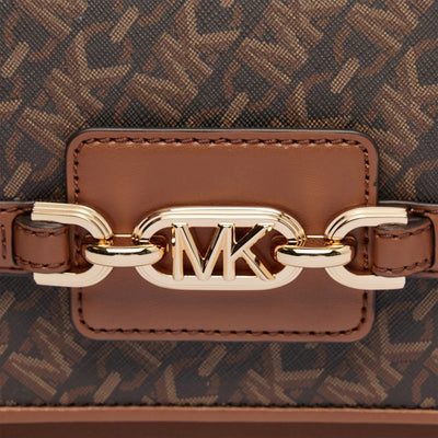 Heather Large Empire Signature Logo Shoulder Bag