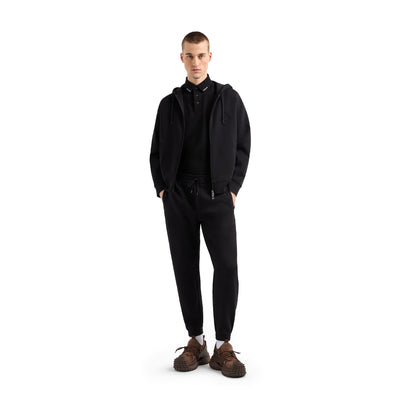Jersey Polo Shirt With Logo Collar