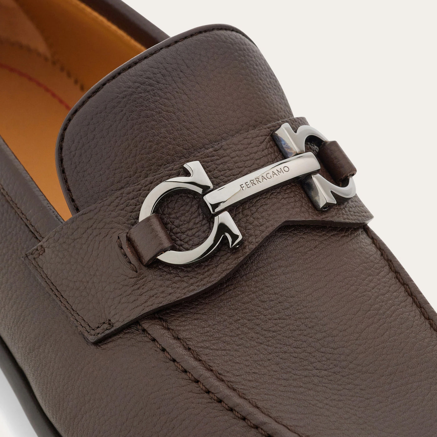 Ferragamo Foster Moccasin With Gancini Ornament