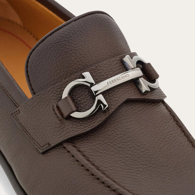 Ferragamo Foster Moccasin With Gancini Ornament